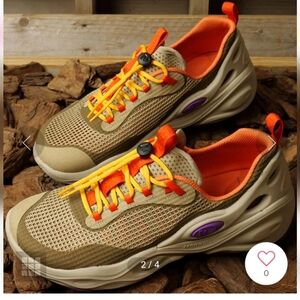 Merrell Tan and Orange Sneakers